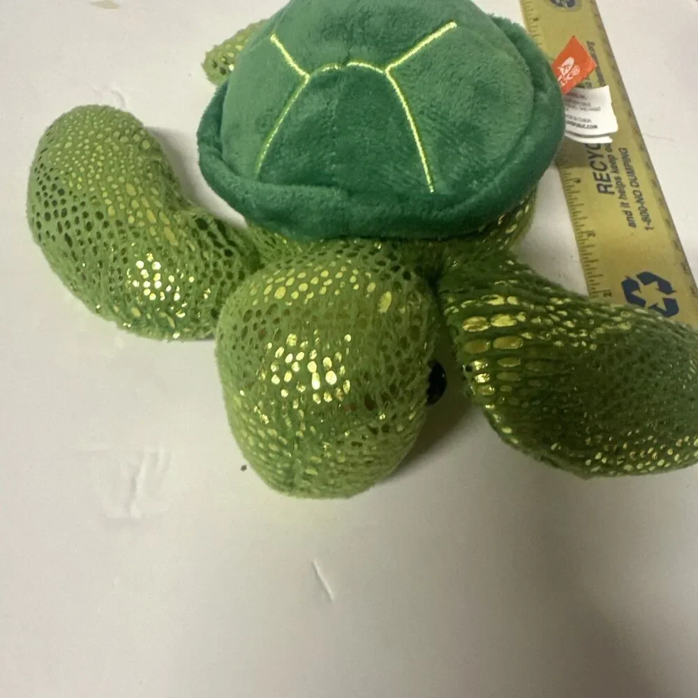 Wild Republic Sea Turtle Plush Stuffed Animal Sea Critters 7” Green- Preowned